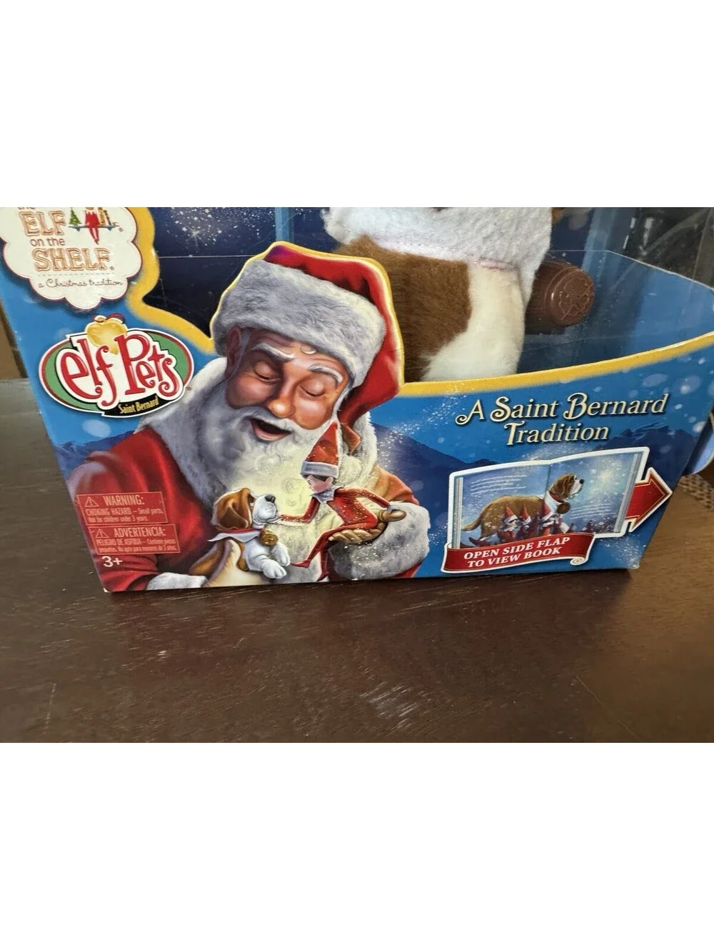 Elf Pets St. Bernard Plush Saint Bernard Tradition and Book Elf on the Shelf NEW